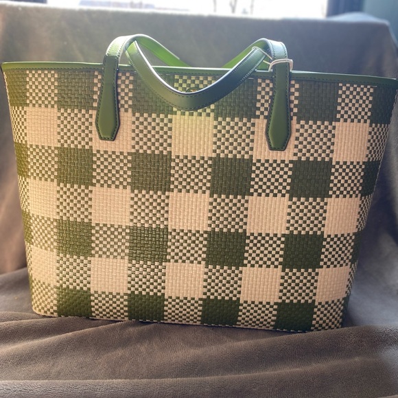 TORY BURCH Blake Straw Tote NWT - Picture 3 of 16